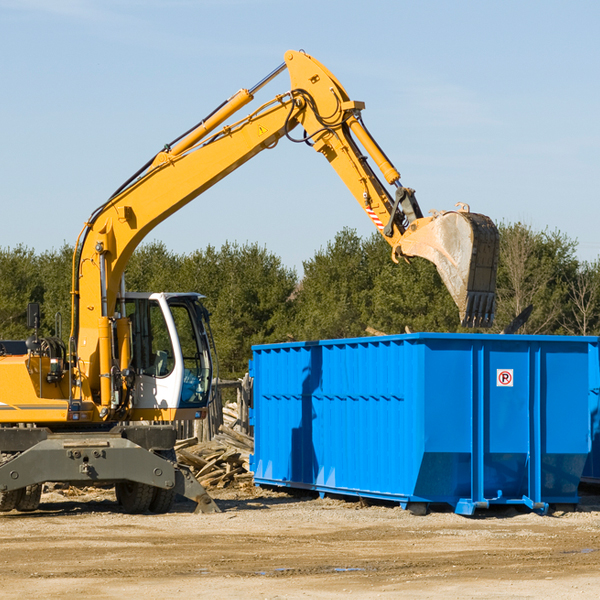 are there any restrictions on where a residential dumpster can be placed in Greeley